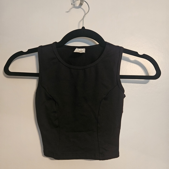 Body Wrappers | Tops | Body Wrappers Black Cropped Tank Top | Poshmark